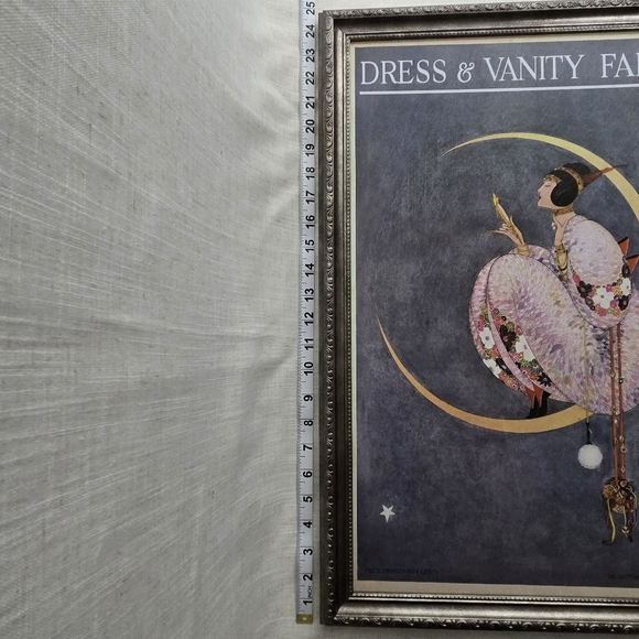 Framed Vanity Fair Magazine Cover of Oct 1913 Wall Art Art Deco Style 25 x 15.5" - Picture 8 of 9